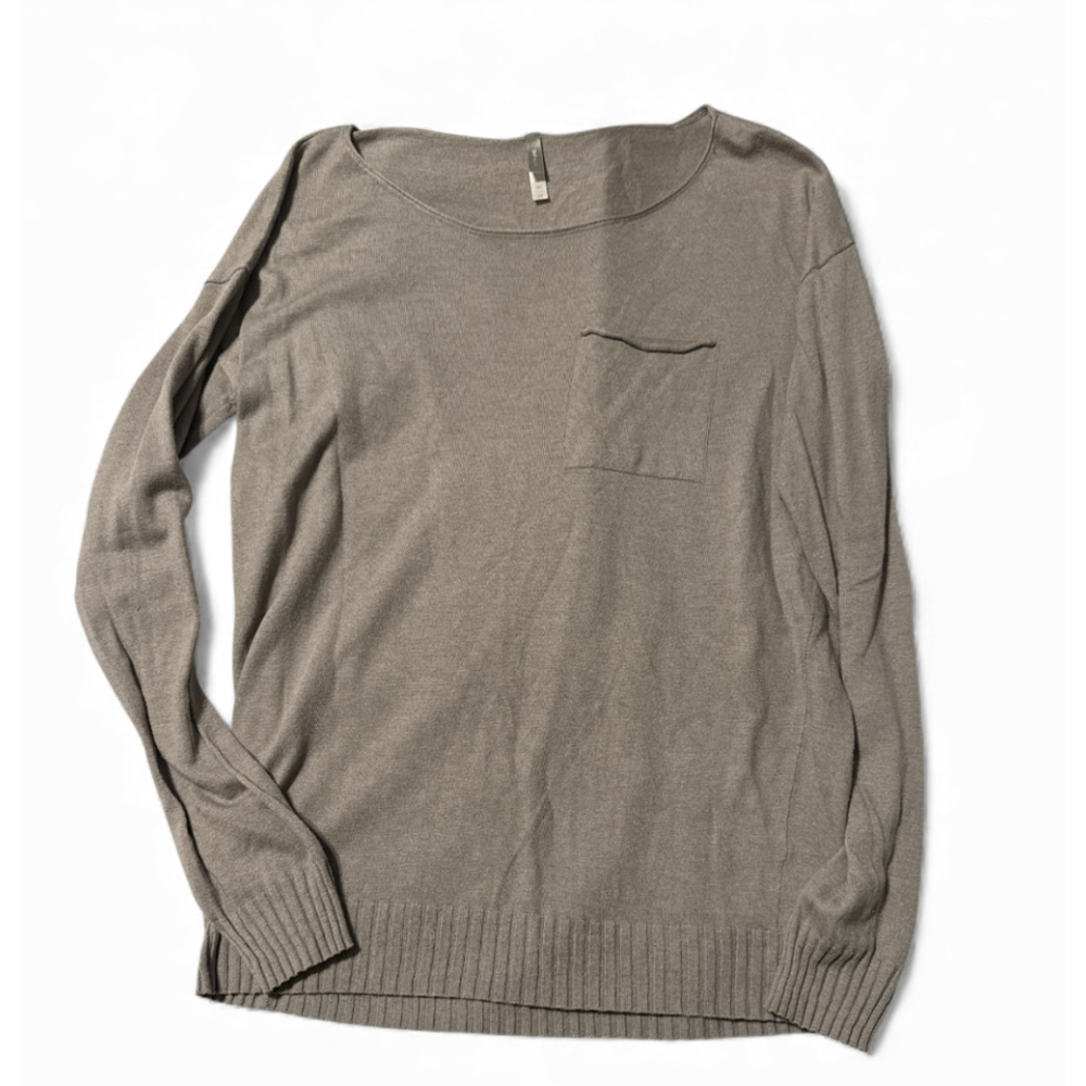 Gap Cashmere Blend Sweater Gray Minimalist Cozy Luxury Viscose Nylon XS